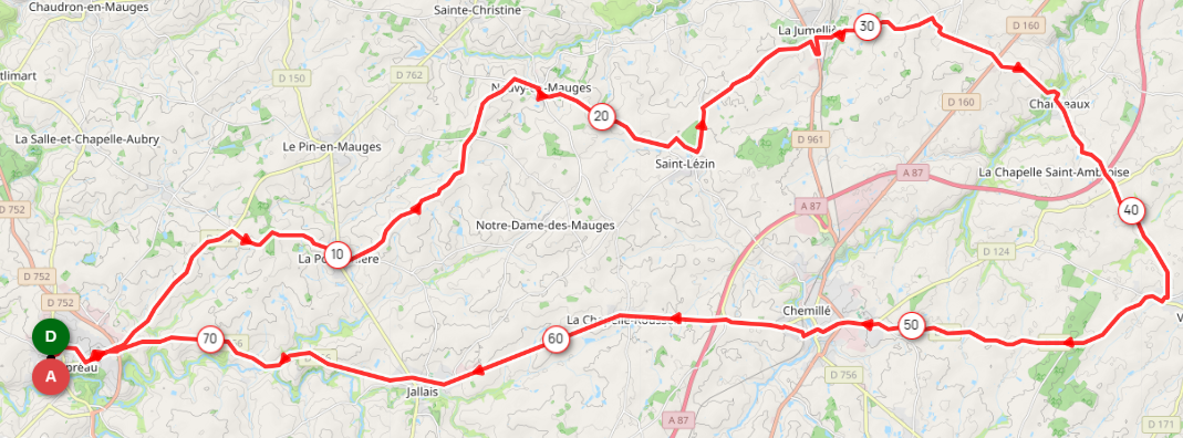 DIMANCHE - 08 - DI305 - 75 KMS