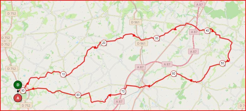 JEUDI 14  - JE019 - 92 KMS