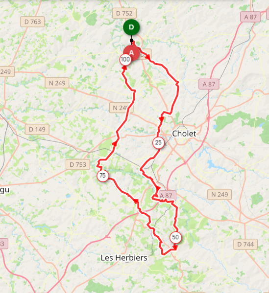 DIMANCHE - 23 - DI333 - 105 KMS