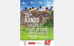 Rando CYCLO &quot;Cholet Pays de Loire&quot;