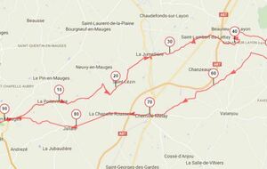 Dimanche 16 - Rando N°20 - 92 Kms